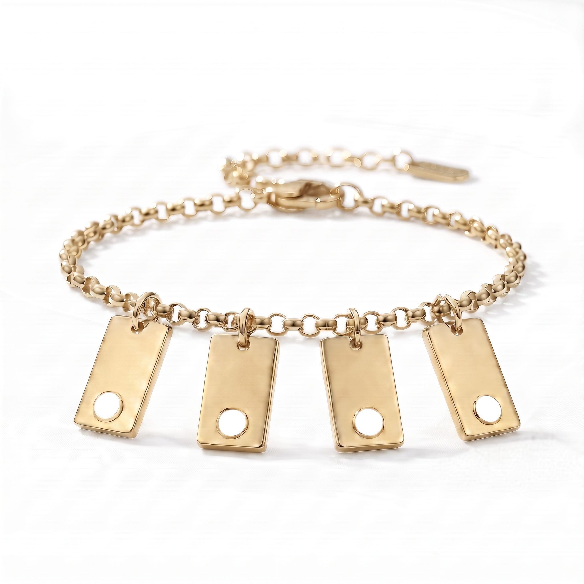 Initialen-Geburtsstein-Armband "Nova"