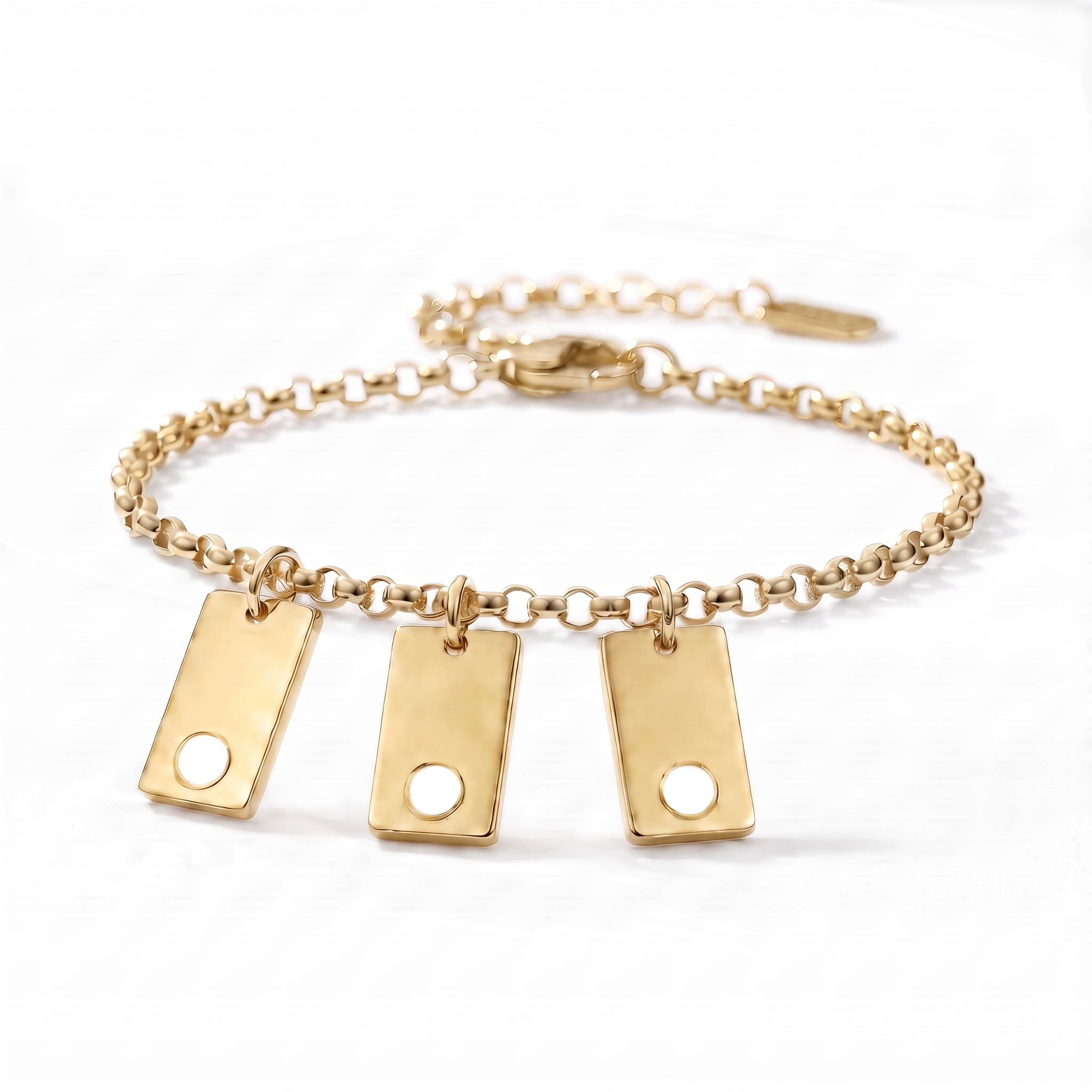 Initialen-Geburtsstein-Armband "Nova"