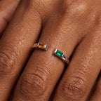 Verstellbarer Geburtsstein-Ring "Ember"