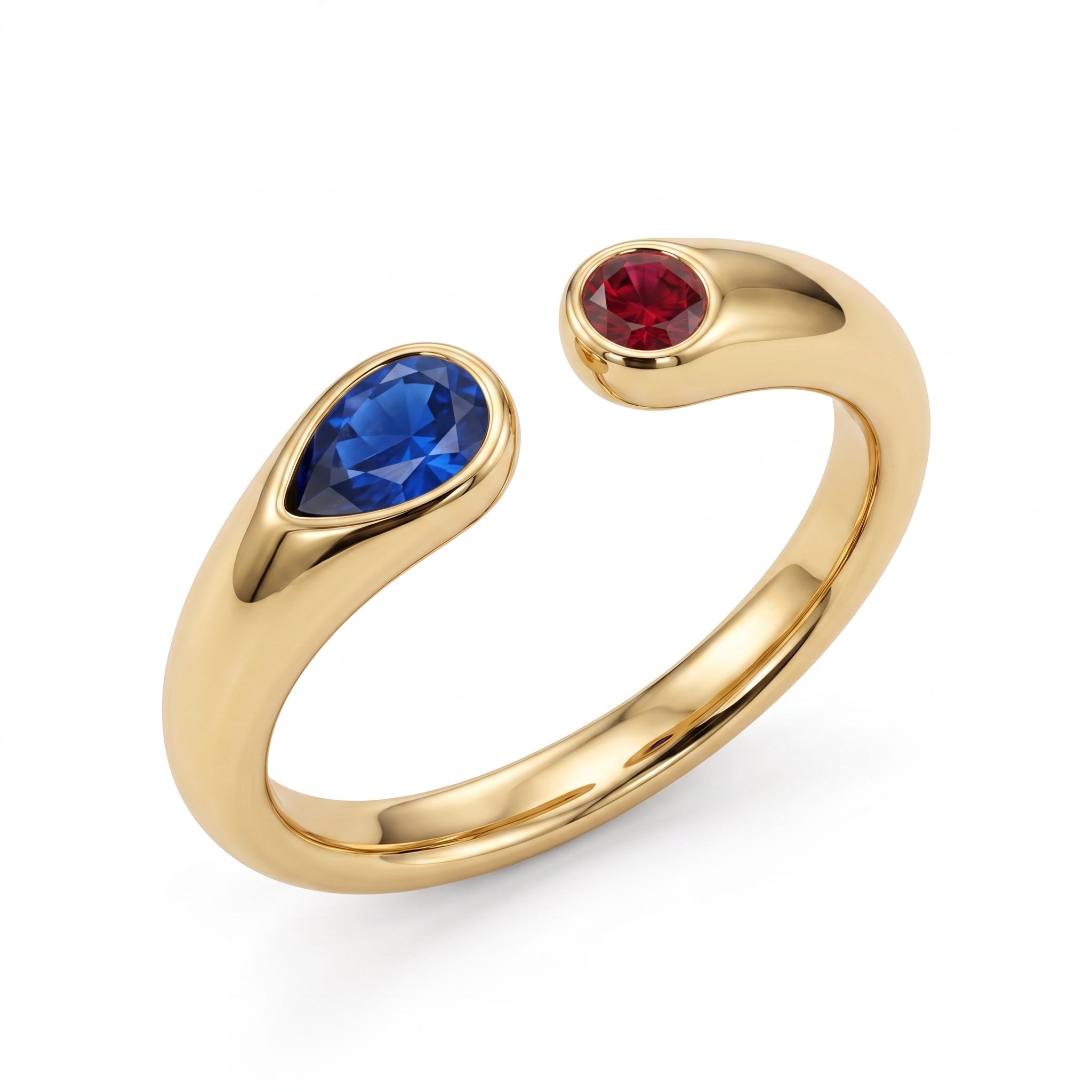 Verstellbarer Geburtsstein-Ring "Iris"