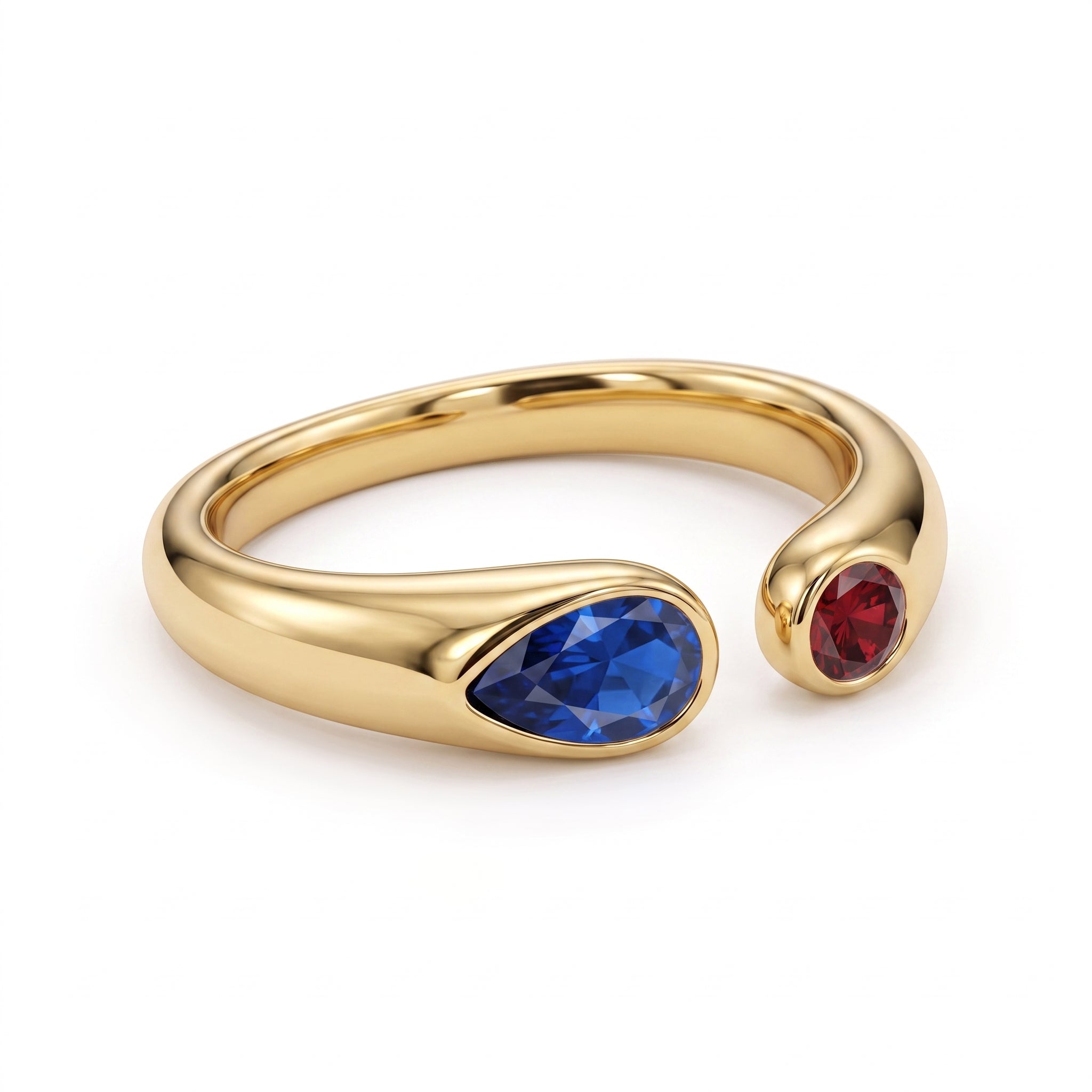 Verstellbarer Geburtsstein-Ring "Iris"