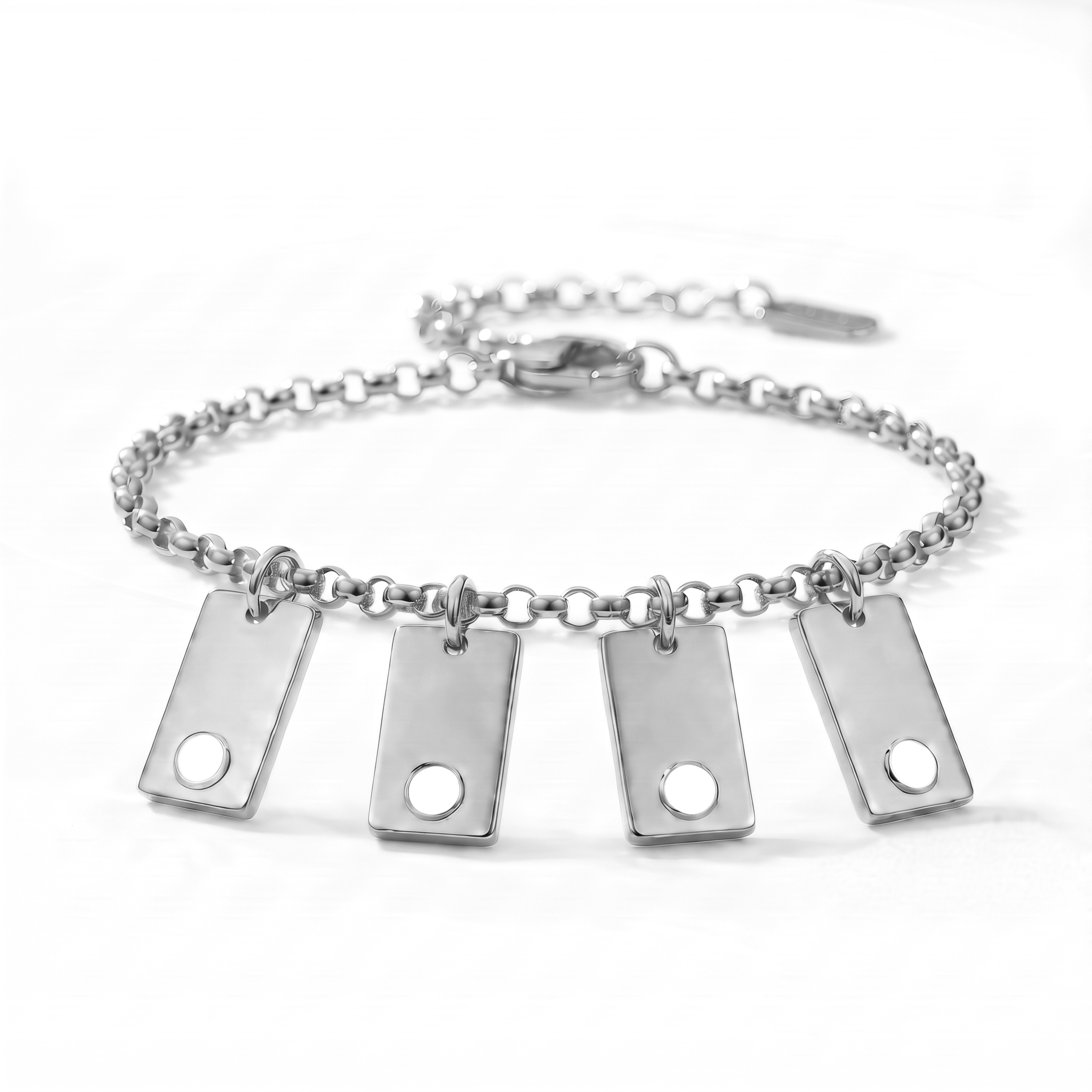 Initialen-Geburtsstein-Armband "Nova"