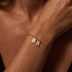 Initialen-Geburtsstein-Armband "Nova"
