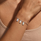 Initialen-Geburtsstein-Armband "Nova"