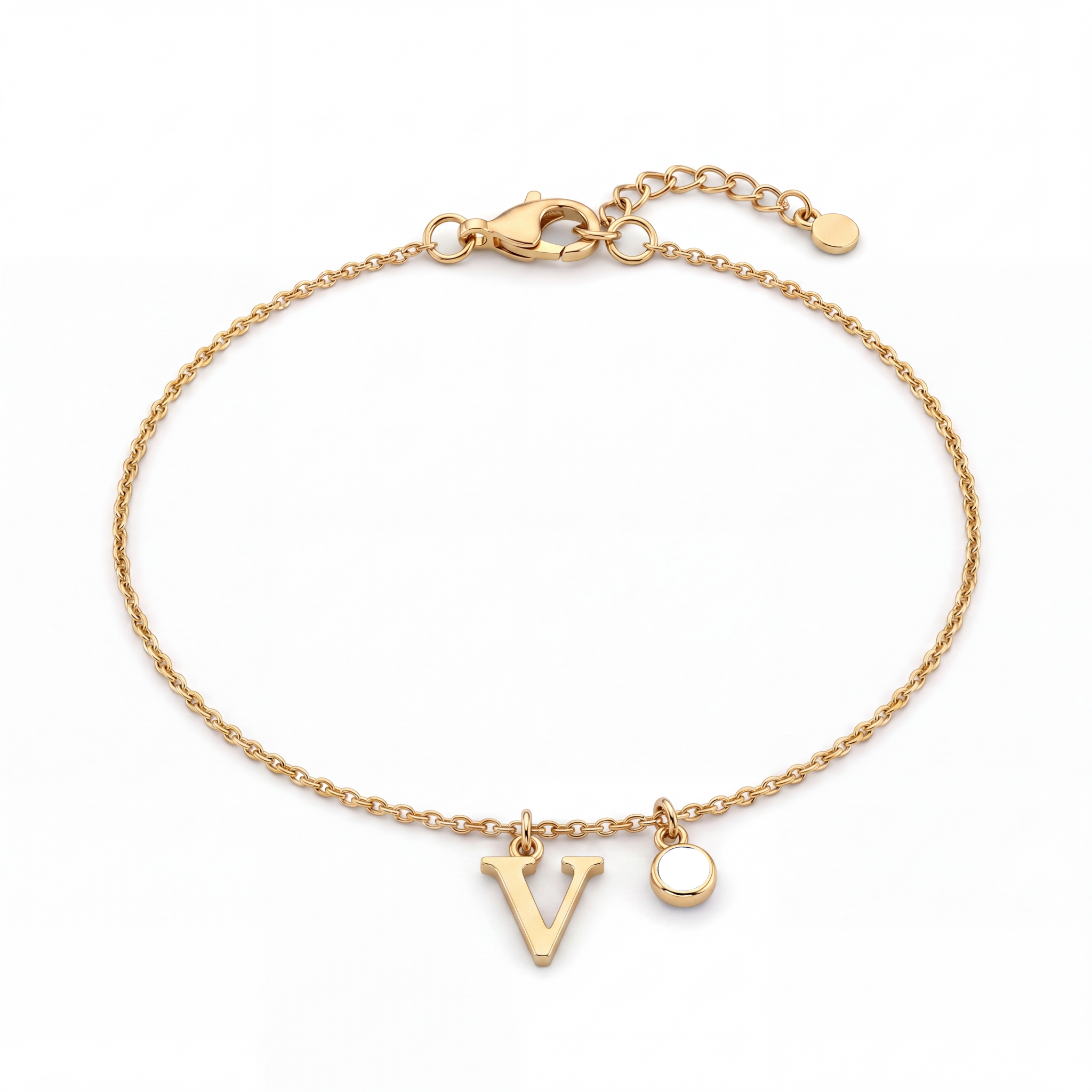 Initial Birthstone Bracelet "Eden"