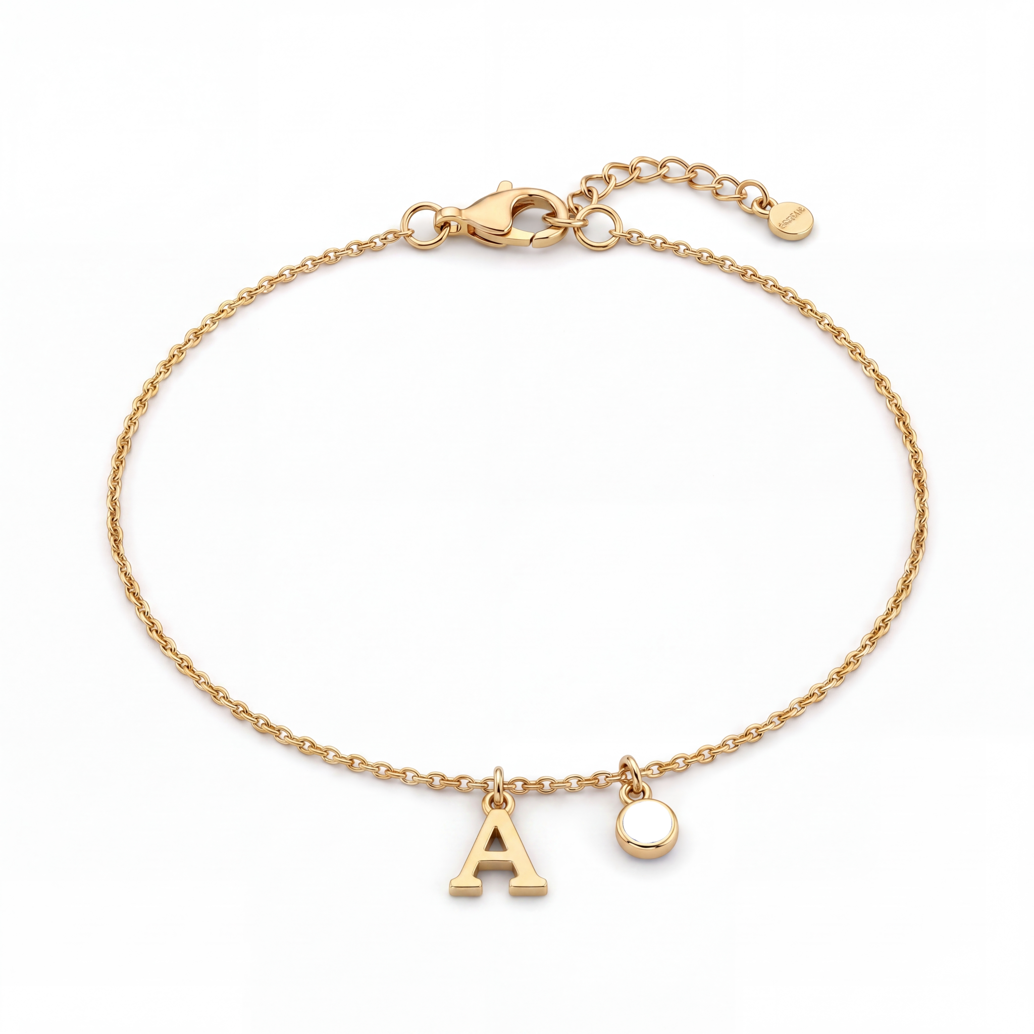Initial Birthstone Bracelet "Eden"