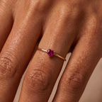 Verstellbarer Geburtsstein-Ring "Aria"